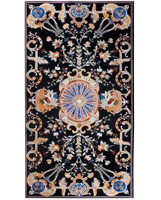 48" x 32" Table Top Marble Dining Handmade Inlay Art For Home Decor - Image 1 of 3