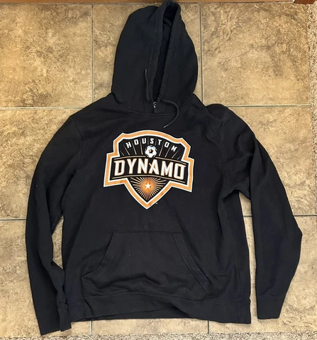 Houston Dynamo Hoodie Sweatshirt Large Majestic GUC Cover