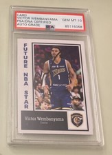 VICTOR WEMBANYAMA Wemby AUTOGRAPH SIGNED METS92 Basketball CARD PSA/DNA 10 AUTO