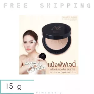 15 g HONEY GOLD FACE PUFF POWDER SPF35 PA++ AURA RICH Coverage Waterproof Bright - Picture 1 of 14