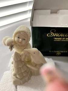Snowbabies "Make it Shine" Dept 56 Figurine w/ Swarovski Stone Penguin &Box 2000 - Picture 1 of 7
