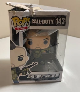 Funko POP! Games: Call of Duty #143 John "Soap" MacTavish Damaged Box - Picture 1 of 6