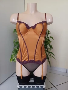 ROSY GUEPIERE LA PRECIEUSE TAILLE 90C COULEUR PATINE / PRUNE REF 113985 - Picture 1 of 3