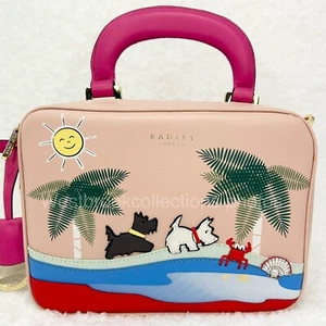 Bolso Bandolera VACATION STREET Radley London Cuero Rosa Pastel Cremallera Alrededor - Imagen 1 de 12
