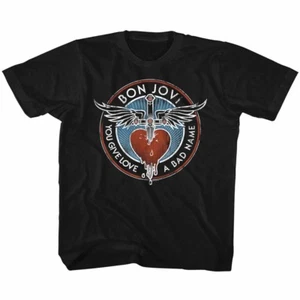 Bon Jovi You Give Love A Bad Name Youth T Shirt 2T-YXL Rock Music  - Picture 1 of 3