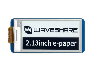 WAVESHARE 2.13inch E-Paper E-Ink Display Module for Raspberry Pi Pico 250×122 Black/ White