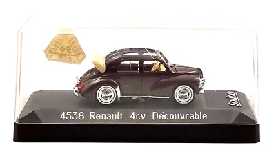 RENAULT 4CV DECOUVRABLE 4538 1/43 SOLIDO - Photo 1/3