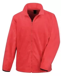 Mens Fleece Jacket Red Luxury Soft Feel by Hunter-Outdoor BrandNew - Picture 1 of 4