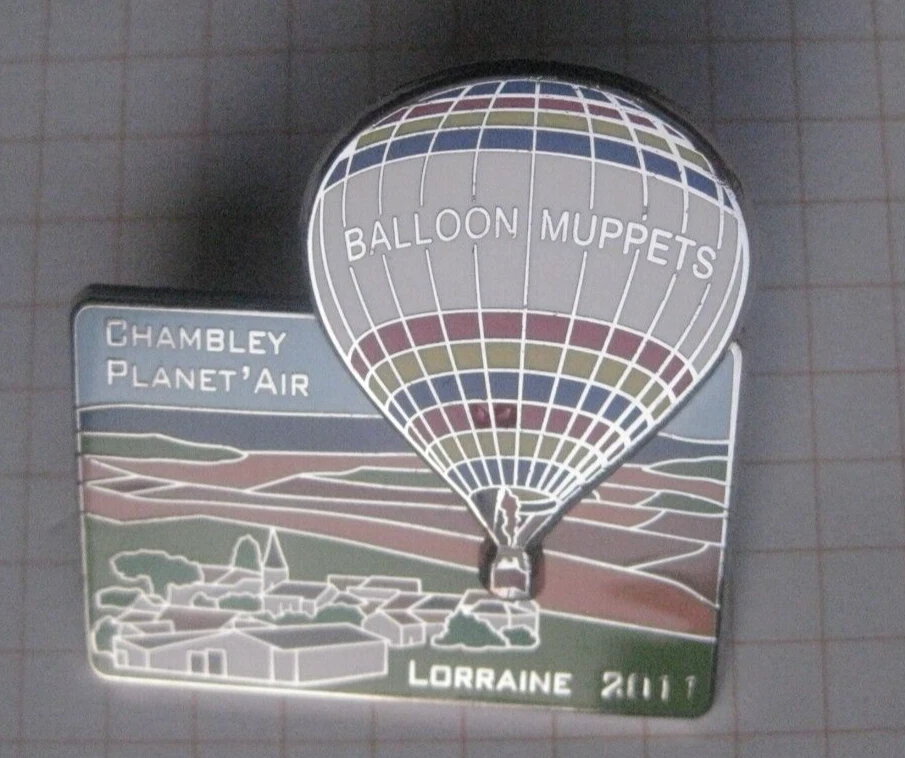 BALLOON MUPPETS CHAMBLEY PLANET AIR LORRAINE 2011 ............ Ballon-Pin (232k) - Bild 1 von 1