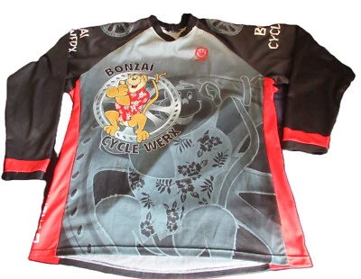 Camisa de Ciclismo Canari Talla 2XL Bonzai Cycle Werkz Manga Larga Rojo Negro Mono Foto 1 de 4