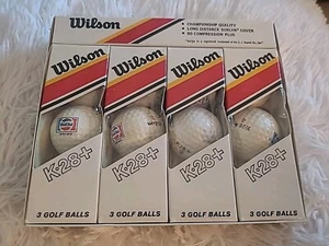1 Dozen Wilson K-28+ Old Pepsi Logo Bottle Advertising Golf Balls Original Box - Picture 1 of 10