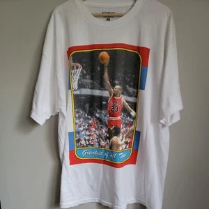 Authentic Classics Michael Jordan G.O.A.T. 23 White Short Sleeve 2XL Shirt - Picture 1 of 9