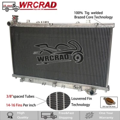 Radiador de aluminio completo apto para Chevy Chevrolet SS 2012-2017 2013/Caprice 6,0 L 6,2 L Foto 1 de 4