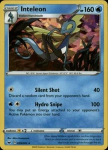 (SWSH01-059-CI) Inteleon (Cracked Ice Foil) Pokemon Sword & Shield Card # 59-CI - Picture 1 of 1