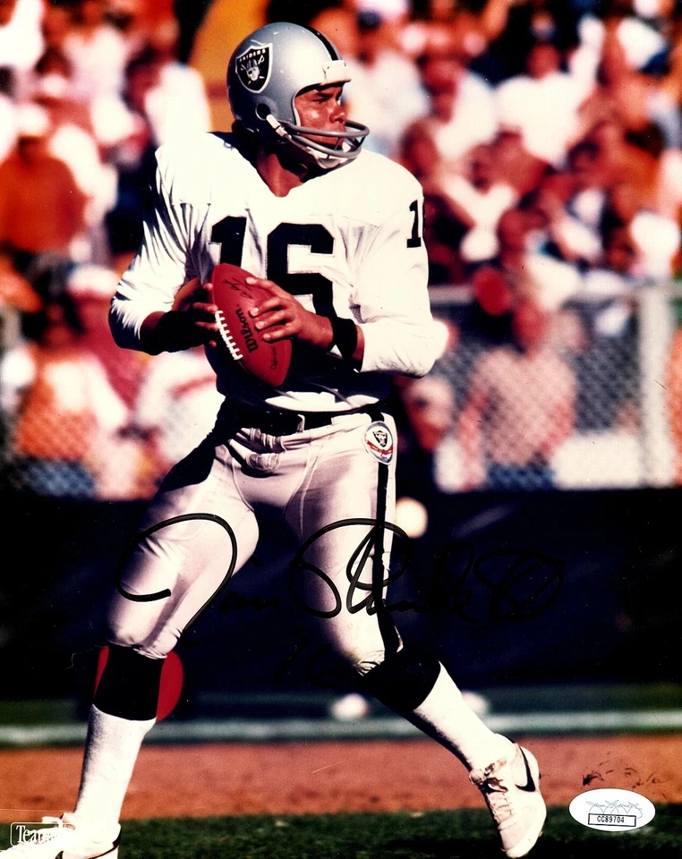 Jim Plunkett Raiders Signed 8X10 Photo w/JSA COA # 2 - Image 1 of 1