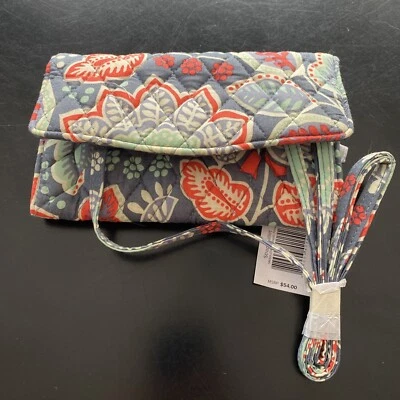 Vera Bradley NOMADIC FLORAL Strap Wallet for Credit Cards NWT MSRP $54 - Image 1 of 3