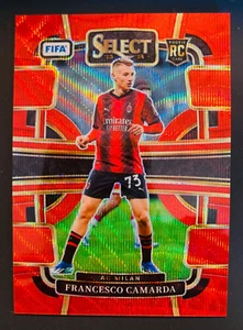 2023-24 Panini Select FIFA Francesco Camarda AC Milan Red Wave rookie RC #/149 - Picture 1 of 2