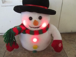 Pro-Power Light Up Uomo di Neve che Canta 'Camminare in una Terra delle Meraviglie Invernale' VEDI VIDEO - Foto 1 di 9