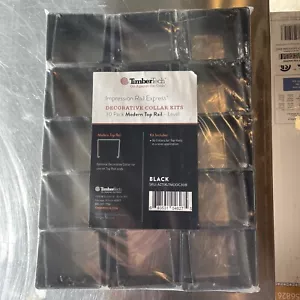 Timbertech Impression moderno riel superior cuello riel paquete de 30-negro - Imagen 1 de 3