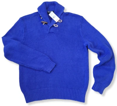Nuevo con etiquetas Suéter Vintage Polo Ralph Lauren Para Hombre Chal Toggle Hampton Para Hombre - Talla XL Foto 1 de 4