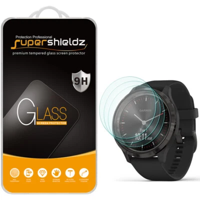 3X Supershieldz for Garmin Vivomove 3 Tempered Glass Screen Protector - Image 1 of 4