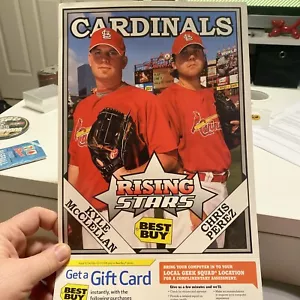 2008 Rising Stars St. Louis Cardinals Baseball Card Kyle McClellan & Chris Perez - Picture 1 of 9