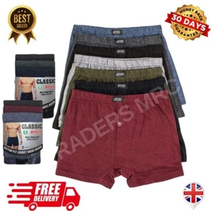 12 PACK 3,6 MENS CLASSIC BOXER SHORTS BRIEFS COMFORT FIT JERSEY UNDERWEAR PANTS - Picture 1 of 17