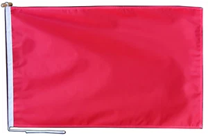 Bandera roja lisa 2 yardas con cuerda y palanca - SOLO DOS - Imagen 1 de 7
