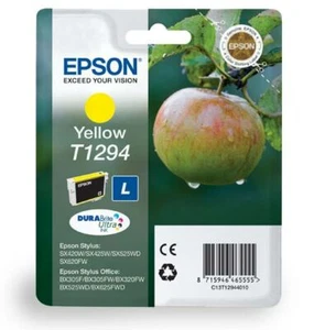 Cartucho de tinta para impresora Epson original amarillo T1294 C13T12944010 tinta Apple - Imagen 1 de 1