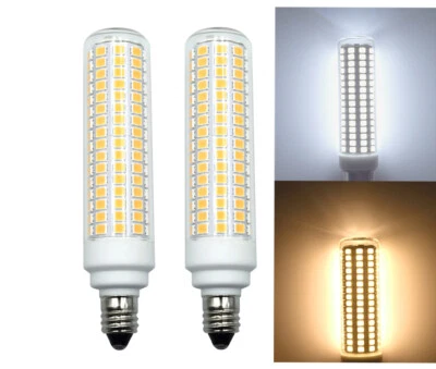 2x E11 LED bulb 12W 100~265V 168Led Ceramics Ceiling fan Light Equivalent 120W H - Image 1 of 4