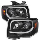 Ford 07-14 Expedition Bright Neon Tube Bar Black Projector Headlights All Models