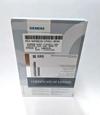 Neu Siemens 6AV6613-1FA51-3CA0 Simatic WinCC Flexible 2008 SP5 Laufzeitlizenz - Bild 1 von 2