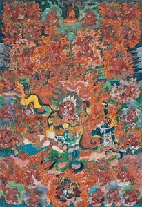 Gandhanra Giclee Printed Tibetan Thangka Art - Begtse Chen - 47.2" - Bild 1 von 12