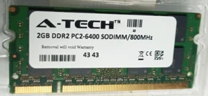 2GB A-TECH DDR2 800MHz SODIMM PC2-6400 Memory Module 6521 AA 5514 L/H445/V - Picture 1 of 4