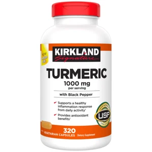 Kirkland Signature Turmeric with Black Pepper 1000mg 320 Count - Picture 1 of 10