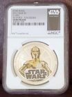 2011 Star Wars NIUE NGC GEM PROOF 1oz $1 "C-3PO" Silvered / Colorized