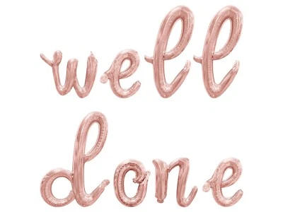 WELL DONE Cursive Letter气球横幅-毕业派对用品装饰 — 第 1/4 张图片