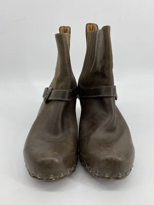 Botines Dansko de cuero marrón con tachuelas tacón de madera para mujer talla 10,5-11 Foto 1 de 4