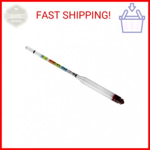 Hydrometer - Triple Scale Hydrometer for Home Brewing - Beer and Wine - Picture 1 of 2