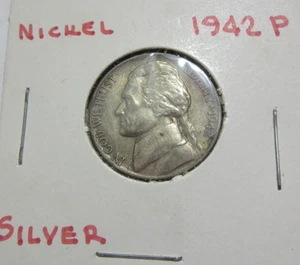 1942 P Philadelphia Type 2 Jefferson War 5 Nickel 5c🌟35% Silve 📸AS PICTURED📸 - Picture 1 of 3