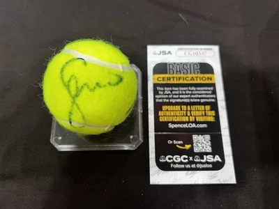 Pelota de tenis oficial firmada por Serena Williams y Venus Williams Penn Legends JSA Foto 1 de 3
