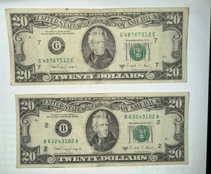 1988 A $20 Twenty Dollar “Small Head” Federal Reserve Note - Picture 1 of 1
