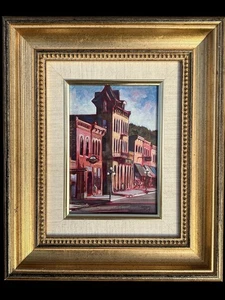 Hillside Acrylic Painting Signed By Dorsey 5x7. Frame Measures 12x10.5 - Picture 1 of 6