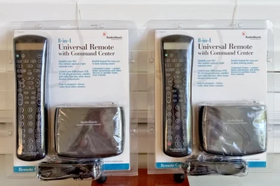 2 RadioShack 8-In-1 Universal Remote w/ Command Center-15-2117-BRAND NEW! - Image 1 of 4