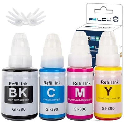 LCL GI-390 4-Color High-Yield Compatible Ink Bottle for Canon G3310/G1310 - Image 1 of 4