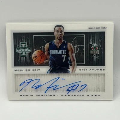2013-14 Panini Innovation Main Exhibit Signatures Ramon Sessions #12/199 millas Foto 1 de 2