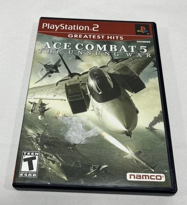 Ace Combat 5: The Unsung War (PlayStation 2, 2004) Complete CIB Very Good - Image 1 of 4