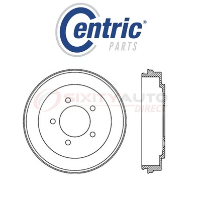 Centric Brake Drum for 2008-2017 Jeep Patriot 2.0L 2.4L L4 - Braking id Foto 1 de 4