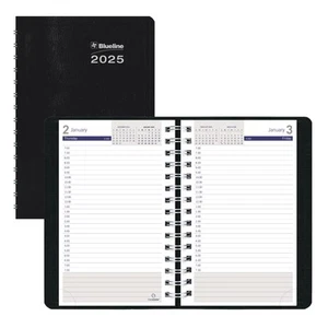 ® 2025 DuraGlobe™ Daily Appointment Book, 12 Months, January to December, Twi... - Picture 1 of 7