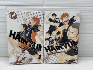 Haikyu! Vol. 1 & 2 Manga English Paperback Book by Haruichi Furudate - Picture 1 of 8